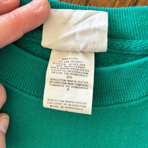 Champion reverse weave green crew neck sweatshirt size small - Picture 11 of 14